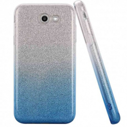 Nakładka GLITTER iPhone X/XS srebrno-niebieska