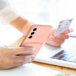 Nakładka Forcell CARD CASE iPhone 15 Pro Max (6,7) różowa