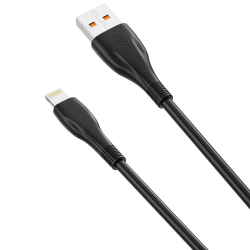Kabel USB iPhone Lightning 1m czarny XO NB185 6A