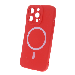 Nakładka MagSafe Silicon iPhone 12 (6,1) czerwona