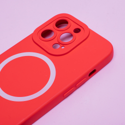 Nakładka MagSafe Silicon iPhone 12 (6,1) czerwona