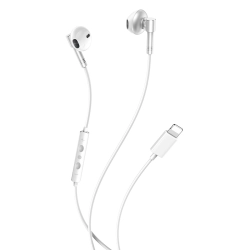 Słuchawki + mikrofon iPhone Lightning XO EP61 srebrne