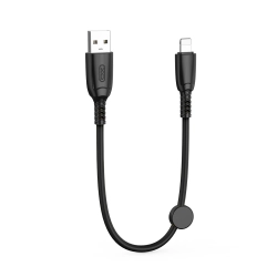 Kabel USB iPhone Lightning 0.25m czarny XO NB247 6A