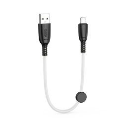 Kabel USB iPhone Lightning 0.25m biały XO NB247 6A
