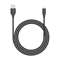 Kabel USB iPhone Lightning 1m czarny Riversong Beta 09 CL85 3A