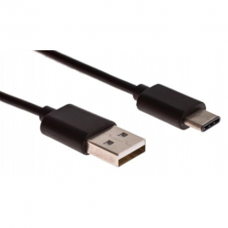 Kabel USB TYP C 2m czarny Reverse 3A
