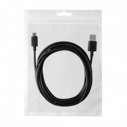 Kabel USB TYP C 2m czarny Reverse 3A (USB-C 3.2)