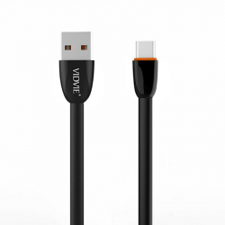 Kabel USB TYP C 1m czarny VIDVIE CB411 2A
