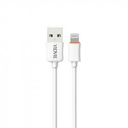 Kabel USB iPhone Lightning 2m biały VIDVIE CB443-2 2.1A