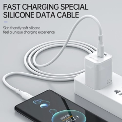 Kabel TYP-C - iPhone Lightning 1m JELLICO B24 30W biały