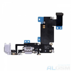 Taśma iPhone 6s Plus złącze USB+HF szare oriQ