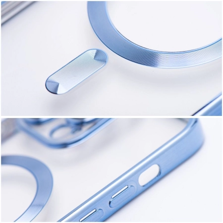 Nakładka MagSafe CHROME Samsung S24 FE niebieska