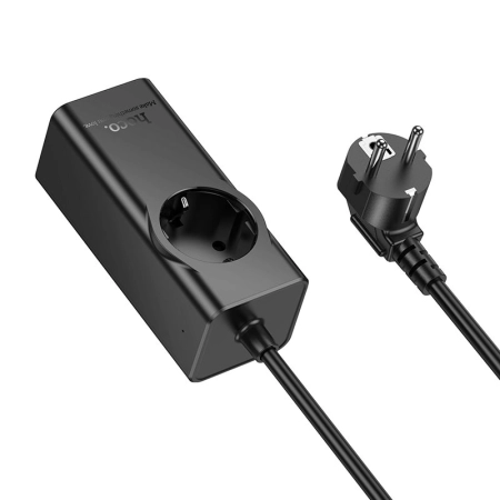 Listwa zasilająca 1 gniazdo + USB + 3x USB-C PD QC3.0 67W 2m Hoco NS9