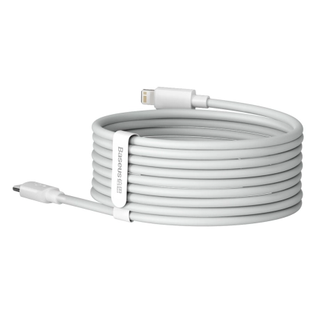 Kabel USB iPhone Lightning 1.5m biały Baseus TZCALZJ-02 2.4A