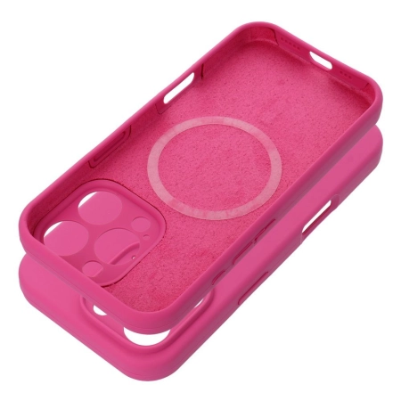Nakładka Silicon Solid iPhone 16 Pro MagSafe różowa