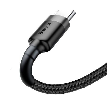 Kabel USB TYP C 2m czarno-szary Baseus Cafule 2A
