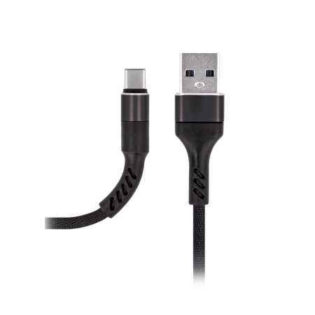 Kabel USB TYP C 1m czarny nylon Maxlife MXUC-01 2A