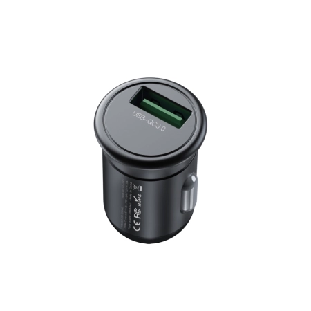 Ładowarka samochodowa 1xUSB 3.0A QC 18W XO CC46 szara