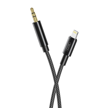 Kabel AUX Jack 3,5mm - Lightning 1m czarny XO NB-R211A