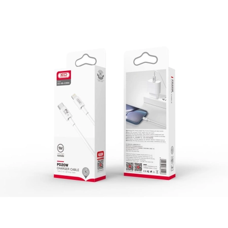 Kabel TYP-C - iPhone Lightning 1m XO NB-Q189A biały 20W