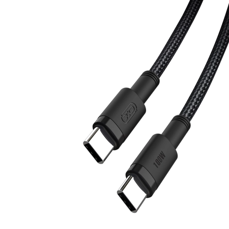 Kabel TYP-C - TYP C 1.5m XO NB-Q199 czarny 100W