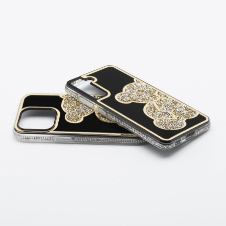 Nakładka Teddy Bear iPhone 16 Pro złoty