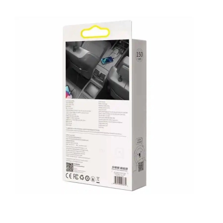 Ładowarka samochodowa 2xUSB + 2xTYP C z kablem Baseus CCBT 120W szara
