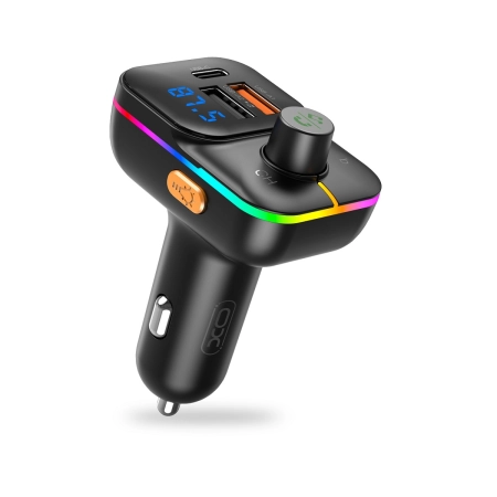 Transmiter FM BT 2xUSB 25W + USB TYP C XO-BCC09 czarna