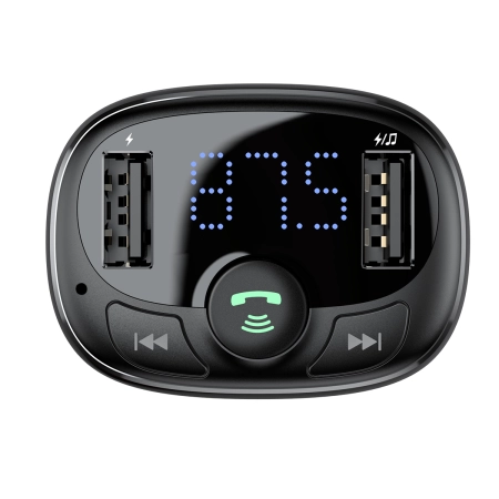 Transmiter FM BT 2xUSB Baseus S-09 CCMT000001 czarny