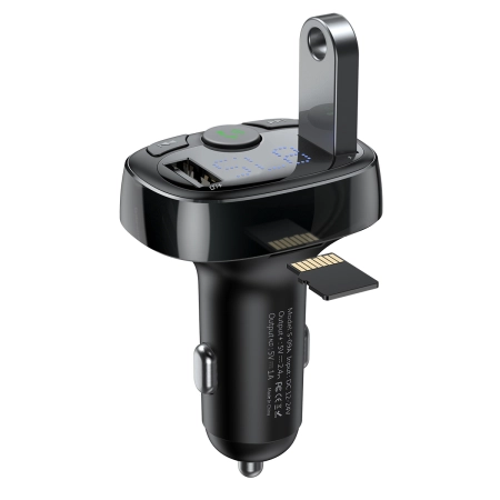 Transmiter FM BT 2xUSB Baseus S-09 CCMT000001 czarny