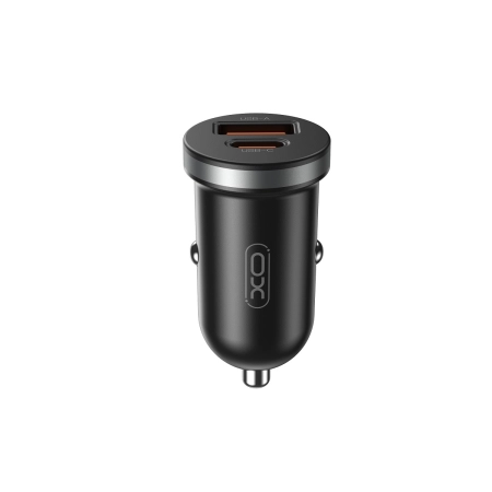 Ładowarka samochodowa USB-C PD + 1xUSB QC 3.0 30W XO-CC56 czarna