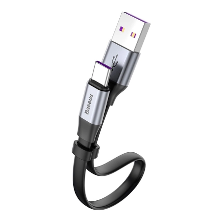Kabel USB TYP C 0.23m 5A Baseus czarny 40W