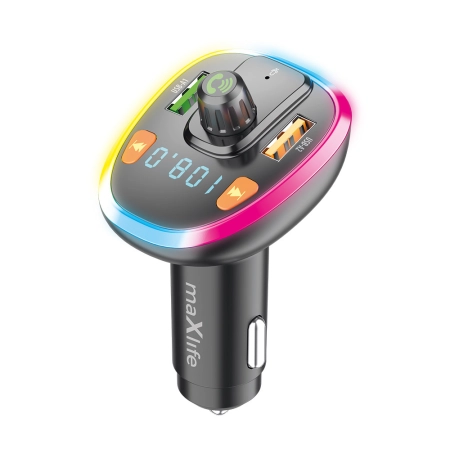 Transmiter FM BT 2xUSB 3.1A MXFT-03 Maxlife czarny