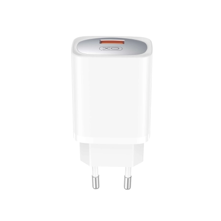 Ładowarka sieciowa 1xUSB 3A QC 3.0 18W + kabel Typ C XO CE19 biała