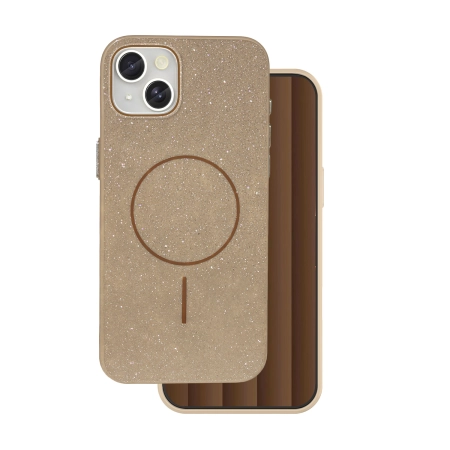 Nakładka Glitter Thin MagSafe iPhone 17 Air (6,6 ) brązowa