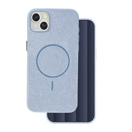 Nakładka Glitter Thin MagSafe iPhone 17 Air (6,6 ) niebieska