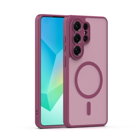 Nakładka MagMatte Samsung S26 Plus bordowa
