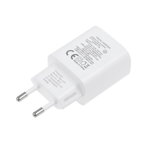 Ładowarka sieciowa USB-C PD 30W + 1xUSB QC 4.0 Forcell biała