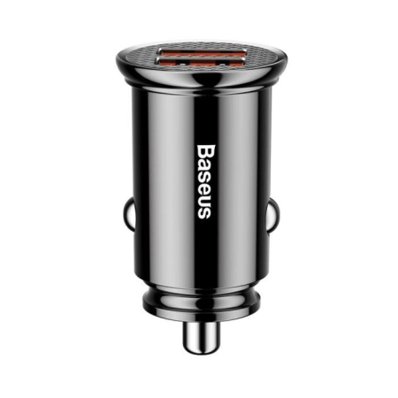 Ładowarka samochodowa 2xUSB Baseus CCALLP-01 4.8A czarna