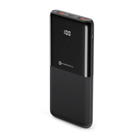 POWER BANK 10000 P10k1 PD QC 20W Forcell czarny