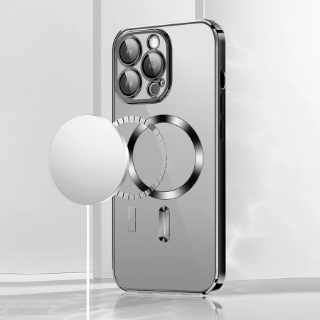 Nakładka MagSafe Electroplating Vmax iPhone 15 różowo-złota