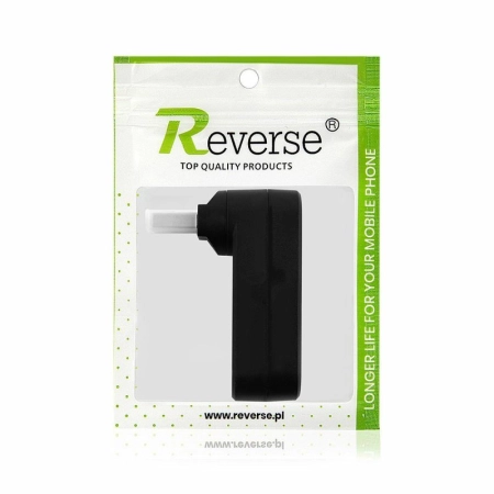 Adapter HUB USB 3xUSB + USB TYP-C Reverse czarny