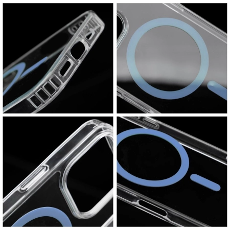 Nakładka Drop Glue MagSafe iPhone 16 Pro jasnoniebieski