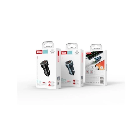 Ładowarka samochodowa USB-C PD + 1xUSB QC 3.0 20W XO-CC32 czarna