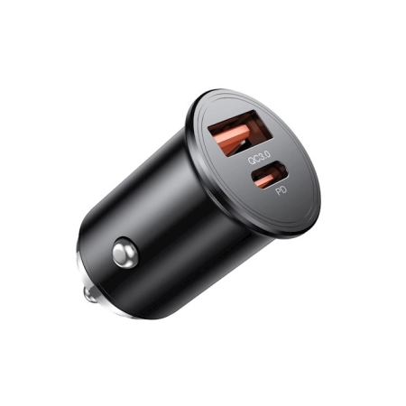Ładowarka samochodowa USB-C PD + USB QC 3.0 45W XO-CC43 czarna