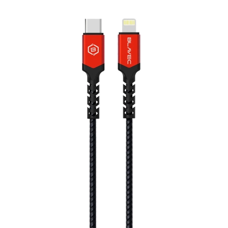 Kabel TYP-C - iPhone Lightning 0.25m Blavec czarny 20W
