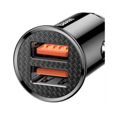 Ładowarka samochodowa 2xUSB Baseus CCALLP-01 4.8A czarna