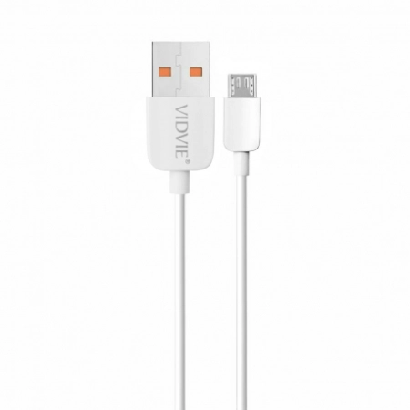 Kabel USB micro 2m biały VIDVIE CB412 2.1A