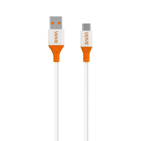 Kabel USB TYP C 1m biały VIDVIE CB4014 5A