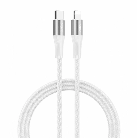 Kabel TYP-C - iPhone Lightning 3m Vidvie CB4038 biały 30W